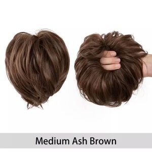 Medium Ash Brown Hair Topper Hair Extension(H12 4/30)